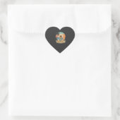 Surf Hound Retro Strand Zomer Hart Sticker (Tas)