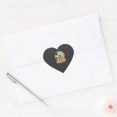 Surf Hound Retro Strand Zomer Hart Sticker (Envelop)