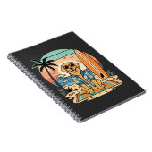 Surf Hound Retro Strand Zomer Notitieboek (Rechterzijde)