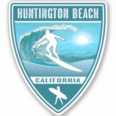 Surf Huntington Beach California Sticker (Voorkant)