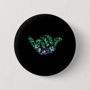 Surf Iconen Voor Surfer Surf Jongens Surfen  Ronde Button 5,7 Cm