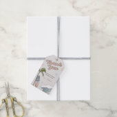 Surf in de oceaan Birthday Dank u Label Cadeaulabel (Met Touw)