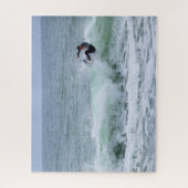 Surf in Florida - Cocoa-strand - 16x20 Legpuzzel (Verticaal)