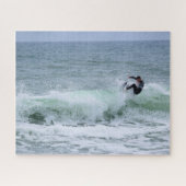 Surf in Florida - Cocoa-strand - 16x20 Legpuzzel (Horizontaal)