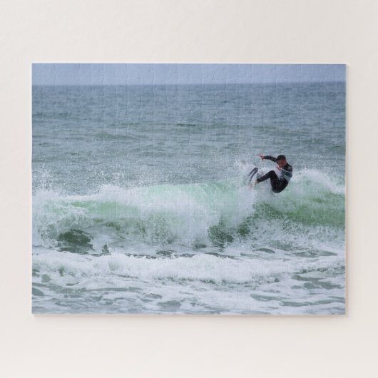 Surf in Florida - Cocoa-strand - 16x20 Legpuzzel (Horizontaal)