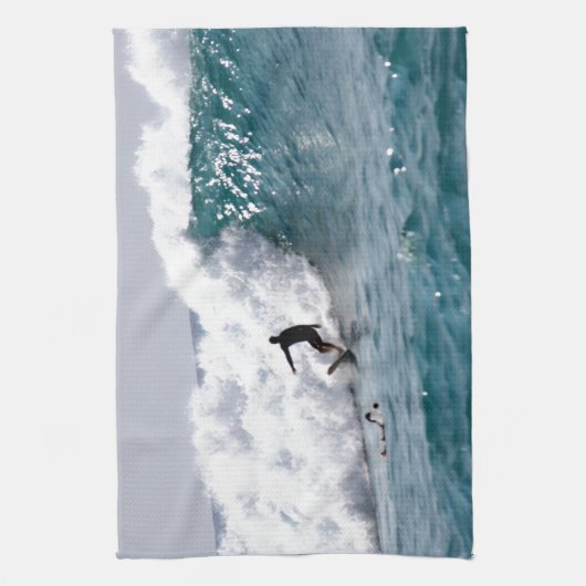 Surf in Hawaï! Theedoek (Verticaal)