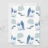 Surf in totaal tweeledig Surf 2e verjaardag Kaart (Achterkant)