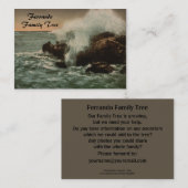 Surf in Ventimiglia, Ligurië, Italië Visitekaartje (Voorkant / Achterkant)