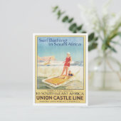 Surf in Zuid-Afrika Briefkaart (Staand voorkant)