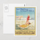 Surf in Zuid-Afrika Briefkaart (Voorkant / Achterkant)