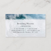 Surf Instructeur Coach Trainer Blue Wave Sport Visitekaartje (Achterkant)