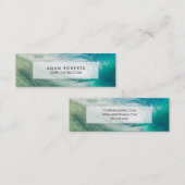 Surf Instructeur Ocean Wave Professional Mini Visitekaartje (Voorkant / Achterkant)