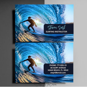 Surf instructeur  visitekaartje