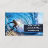 Surf instructeur  visitekaartje (Achterkant)