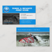 Surf Instructor | Actief surfplanherstel Visitekaartje (Voorkant / Achterkant)