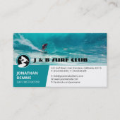 Surf Instructor | Actief surfplanherstel Visitekaartje (Voorkant)