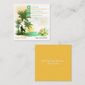 Surf Instructor | Actieve werkplekken op het surfb Vierkante Visitekaartje (Voorkant / Achterkant)