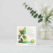 Surf Instructor | Actieve werkplekken op het surfb Vierkante Visitekaartje (Staand voorkant)