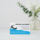 Surf Instructor | Oppervlakteactieve regeneratie Visitekaartje (Staand voorkant)