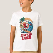Surf is kerstmis t-shirt (Voorkant)
