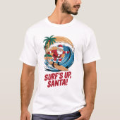 Surf is kerstmis t-shirt (Voorkant)