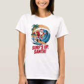 Surf is kerstmis t-shirt (Voorkant)