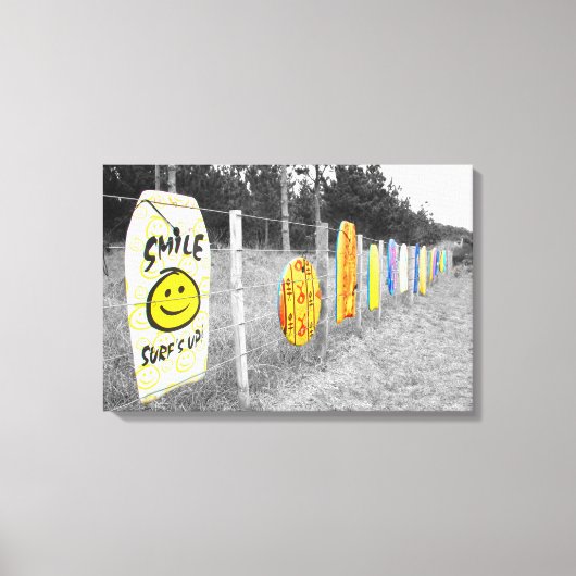 SURF IS OMHOOG! 16x24 Canvas Afdruk (Voorkant)