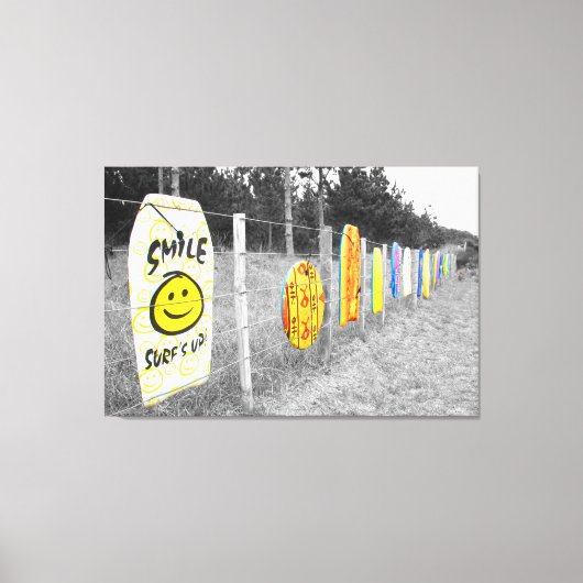 SURF IS OMHOOG! 32x48 Canvas Afdruk (Voorkant)