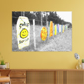 SURF IS OMHOOG! 40x60 Canvas Afdruk (Insitu (Woonkamer))