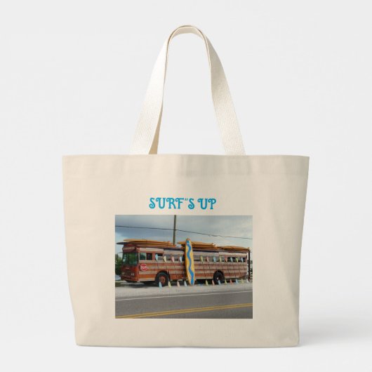 SURF IS OMHOOG GROTE TOTE BAG (Achterkant)