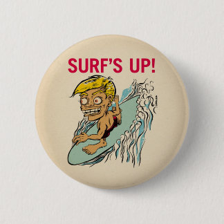 Surf is omhoog! Knoop Ronde Button 5,7 Cm