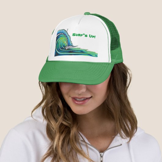 Surf is omhoog! trucker pet (In situ)