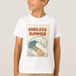 Surf is op, voor altijd zomer op! t-shirt