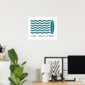 Surf Jeffreys Bay Zuid-Afrika Poster (Thuiskantoor)