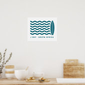 Surf Jeffreys Bay Zuid-Afrika Poster (Keuken)