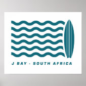 Surf Jeffreys Bay Zuid-Afrika Poster (Voorkant)