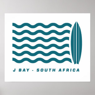 Surf Jeffreys Bay Zuid-Afrika Poster