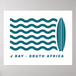 Surf Jeffreys Bay Zuid-Afrika Poster