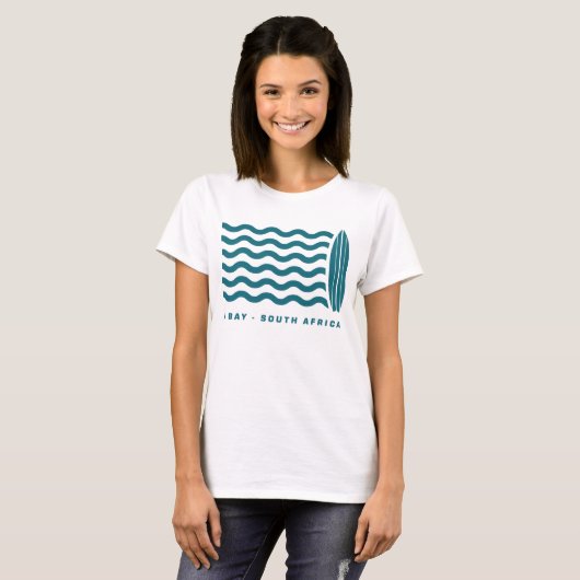 Surf Jeffreys Bay Zuid-Afrika T-shirt (Voorkant volledig)