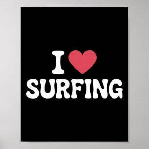 Surf Kunst Voor Mannen Vrouwen Surfer Surfplank Li Poster