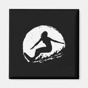Surf Kunst Voor Vrouwen Meisjes Strand Surfer Hawa Magneet