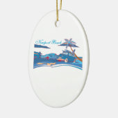 Surf Kweek van de Kieuwband van Newport Keramisch Ornament (Links)