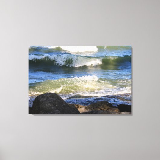 Surf Lake Erie Canvas Afdruk (Voorkant)