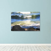 Surf Lake Erie Canvas Afdruk (Insitu (Houten vloer))
