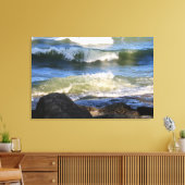 Surf Lake Erie Canvas Afdruk (Insitu (Woonkamer))