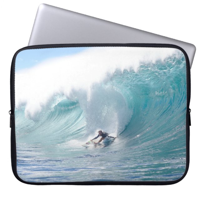 Surf Legend Rochelle Ballard Surfing Hawaiian Wave Laptop Sleeve (Voorkant)