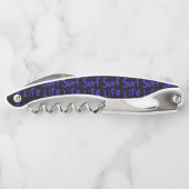 surf levensverfblauw elke kleur kurkentrekker (Achterkant)