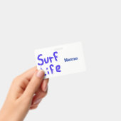 Surf life gespoten in blauwe Thunder_Cove Badge (Handheld)