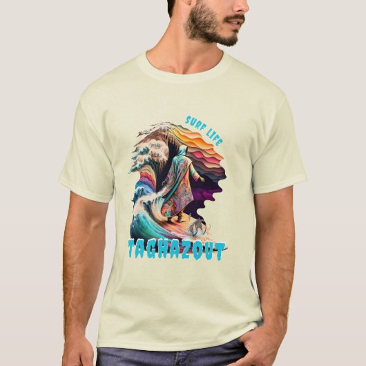 Surf - life - marokko - ontwerp t-shirt (Voorkant)