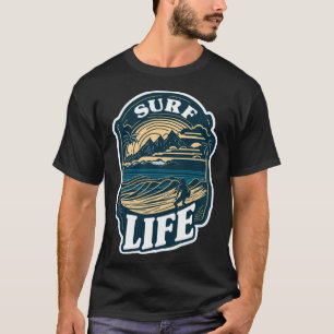 Surf Life Tropical Beach Vakantie Hawaï Surfen T-shirt